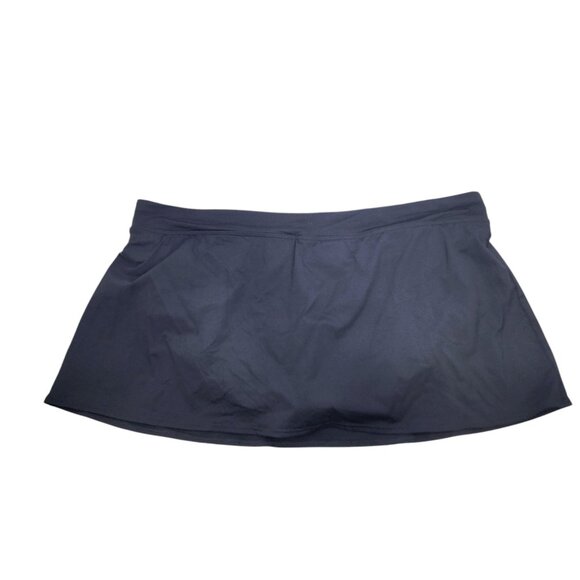 Lands End 22W Swim Skirt Black Nylon Spandex Blend For Women - Picture 7 of 7